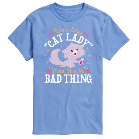 Disney Classics - Cats & Dogs - Cat Lady Like Its A Bad Thing - Men's Short Sleeve Graphic T-Shirt