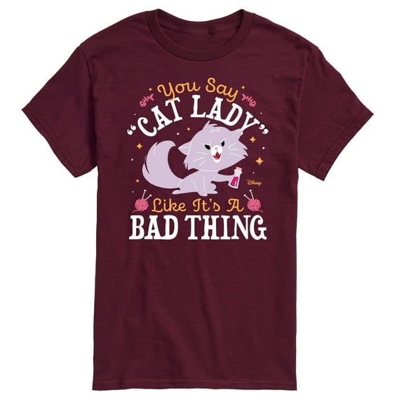 Disney Classics - Cats & Dogs - Cat Lady Like Its A Bad Thing - Men's Short Sleeve Graphic T-Shirt