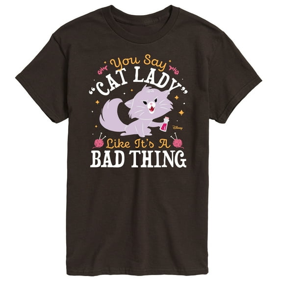 Disney Classics - Cats & Dogs - Cat Lady Like Its A Bad Thing - Men's Short Sleeve Graphic T-Shirt