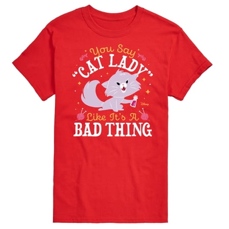 Disney Classics - Cats & Dogs - Cat Lady Like Its A Bad Thing - Men's Short Sleeve Graphic T-Shirt