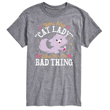Disney Classics - Cats & Dogs - Cat Lady Like Its A Bad Thing - Men's Short Sleeve Graphic T-Shirt