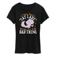 thumbnail image 1 of Disney Classics - Cats & Dogs - Cat Lady Like Its A Bad Thing - Women's Short Sleeve Graphic T-Shirt, 1 of 5