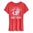 thumbnail image 1 of Disney Classics - Cats & Dogs - Cat Lady Like Its A Bad Thing - Women's Short Sleeve Graphic T-Shirt, 1 of 5
