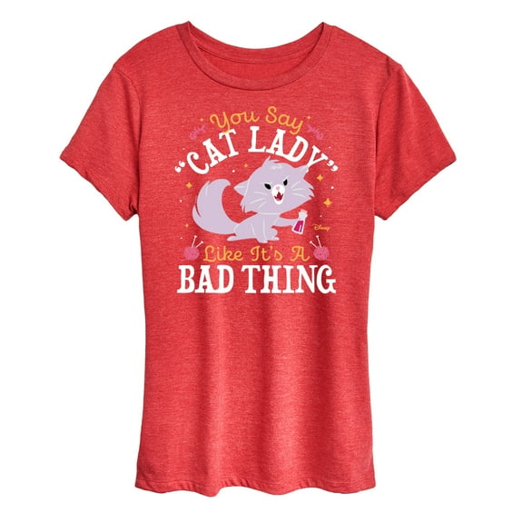 Disney Classics - Cats & Dogs - Cat Lady Like Its A Bad Thing - Women's Short Sleeve Graphic T-Shirt