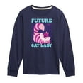 thumbnail image 1 of Disney Classics - Cats & Dogs - Future Cat Lady - Toddler And Youth Long Sleeve Graphic T-Shirt, 1 of 5