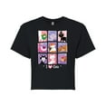 thumbnail image 1 of Disney Classics - Cats & Dogs - Grid Of Assorted Cats  - Juniors Cropped Cotton Blend T-Shirt, 1 of 5