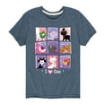 thumbnail image 1 of Disney Classics - Cats & Dogs - Grid Of Assorted Cats - Toddler And Youth Short Sleeve Graphic T-Shirt, 1 of 5