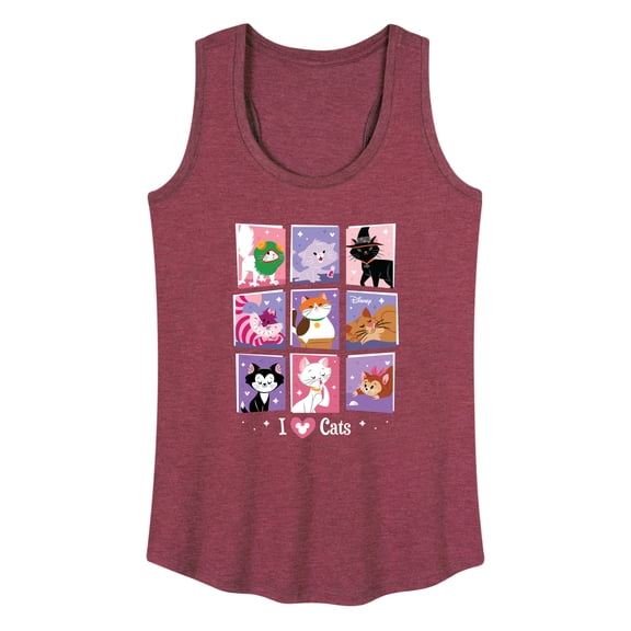 Disney Classics - Cats & Dogs - Grid Of Assorted Cats - Women's Racerback Tank Top