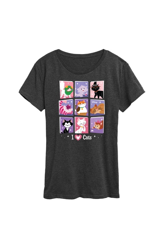Classics - Cats & Dogs - Grid Of Assorted Cats - Women's Short Sleeve Graphic T-Shirt