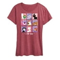 thumbnail image 1 of Disney Classics - Cats & Dogs - Grid Of Assorted Cats - Women's Short Sleeve Graphic T-Shirt, 1 of 5
