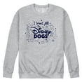 thumbnail image 1 of Disney Classics - Cats & Dogs - I Want All The Disney Dogs - Men's Crew Neck Fleece Pullover, 1 of 5