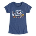 thumbnail image 1 of Disney Classics - Cats & Dogs - I Want All The Disney Dogs  - Toddler And Youth Girls Short Sleeve Graphic T-Shirt, 1 of 5