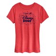 thumbnail image 1 of Disney Classics - Cats & Dogs - I Want All The Disney Dogs - Women's Short Sleeve Graphic T-Shirt, 1 of 5