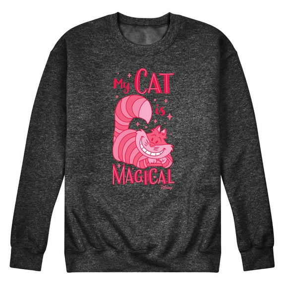Disney Classics - Cats & Dogs - My Cat Is Magical - Men's Crew Neck Fleece Pullover