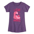 thumbnail image 1 of Disney Classics - Cats & Dogs - My Cat Is Magical  - Toddler And Youth Girls Short Sleeve Graphic T-Shirt, 1 of 5
