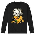 thumbnail image 1 of Disney Classics - Cats & Dogs - Stay Pawsitive - Men's Crew Neck Fleece Pullover, 1 of 5