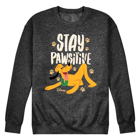 Disney Classics - Cats & Dogs - Stay Pawsitive - Men's Crew Neck Fleece Pullover