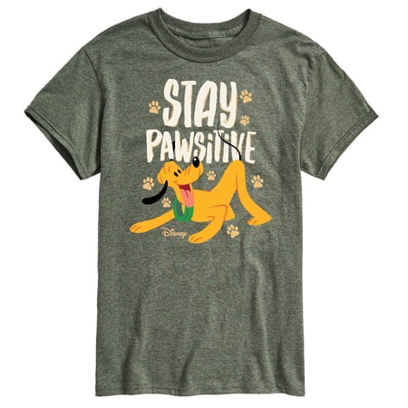 Disney Classics - Cats & Dogs - Stay Pawsitive - Men's Short Sleeve Graphic T-Shirt