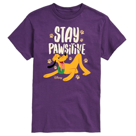 Disney Classics - Cats & Dogs - Stay Pawsitive - Men's Short Sleeve Graphic T-Shirt