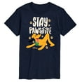 thumbnail image 1 of Disney Classics - Cats & Dogs - Stay Pawsitive - Men's Short Sleeve Graphic T-Shirt, 1 of 4