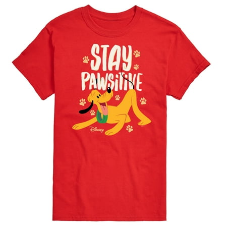 Disney Classics - Cats & Dogs - Stay Pawsitive - Men's Short Sleeve Graphic T-Shirt