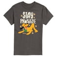 thumbnail image 1 of Disney Classics - Cats & Dogs - Stay Pawsitive - Men's Short Sleeve Graphic T-Shirt, 1 of 4