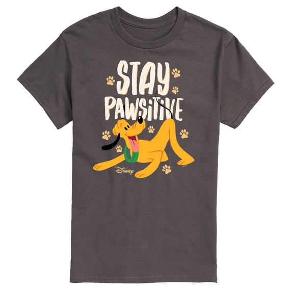 Disney Classics - Cats & Dogs - Stay Pawsitive - Men's Short Sleeve Graphic T-Shirt
