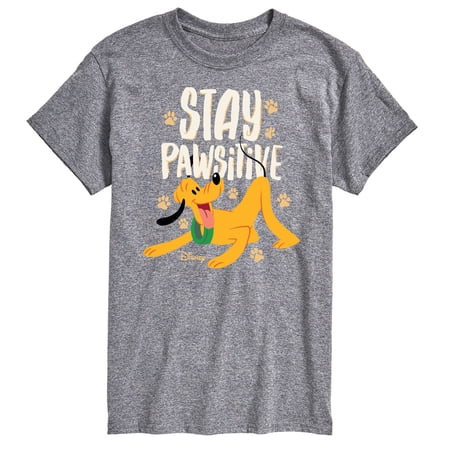 Disney Classics - Cats & Dogs - Stay Pawsitive - Men's Short Sleeve Graphic T-Shirt