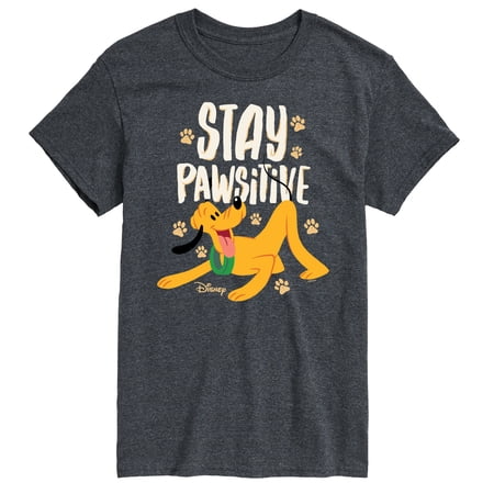Disney Classics - Cats & Dogs - Stay Pawsitive - Men's Short Sleeve Graphic T-Shirt