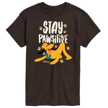 Disney Classics - Cats & Dogs - Stay Pawsitive - Men's Short Sleeve Graphic T-Shirt