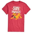 thumbnail image 1 of Disney Classics - Cats & Dogs - Stay Pawsitive - Men's Short Sleeve Graphic T-Shirt, 1 of 4