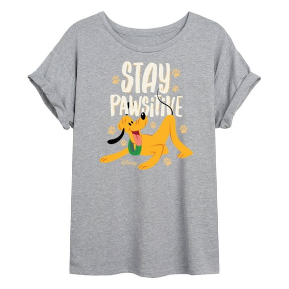 Disney Classics - Cats & Dogs - Stay Pawsitive - Women's Oversized T-Shirt