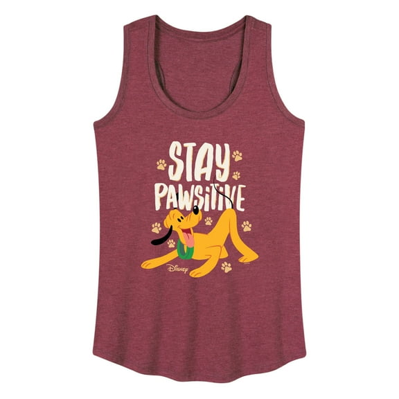 Disney Classics - Cats & Dogs - Stay Pawsitive - Women's Racerback Tank Top