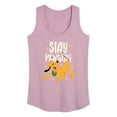 thumbnail image 1 of Disney Classics - Cats & Dogs - Stay Pawsitive - Women's Racerback Tank Top, 1 of 5