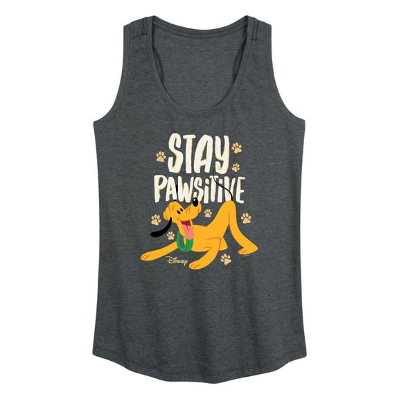 Disney Classics - Cats & Dogs - Stay Pawsitive - Women's Racerback Tank Top