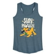 thumbnail image 1 of Disney Classics - Cats & Dogs - Stay Pawsitive - Women's Racerback Tank Top, 1 of 5