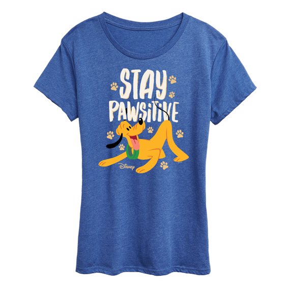 Disney Classics - Cats & Dogs - Stay Pawsitive - Women's Short Sleeve Graphic T-Shirt