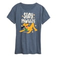 thumbnail image 1 of Disney Classics - Cats & Dogs - Stay Pawsitive - Women's Short Sleeve Graphic T-Shirt, 1 of 5