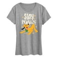 thumbnail image 1 of Disney Classics - Cats & Dogs - Stay Pawsitive - Women's Short Sleeve Graphic T-Shirt, 1 of 5