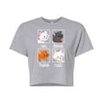 thumbnail image 1 of Disney Classics - Cats & Dogs - Un Deux Trois Cat - Juniors Cropped Cotton Blend T-Shirt, 1 of 5