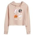 thumbnail image 1 of Disney Classics - Cats & Dogs - Un Deux Trois Cat - Juniors Cropped Pullover Hoodie, 1 of 5