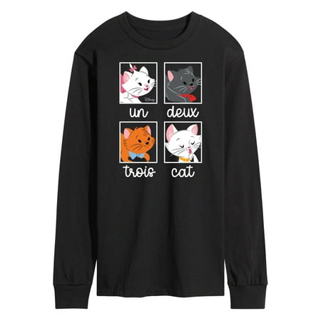 Disney Classics - Cats & Dogs - Un Deux Trois Cat - Men's Long Sleeve T-Shirt