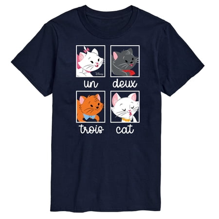 Disney Classics - Cats & Dogs - Un Deux Trois Cat - Men's Short Sleeve Graphic T-Shirt