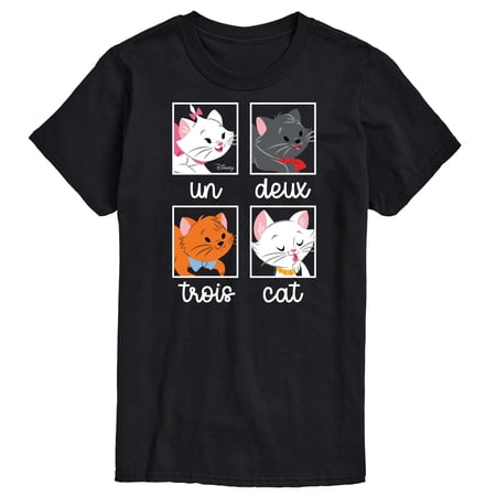 Disney Classics - Cats & Dogs - Un Deux Trois Cat - Men's Short Sleeve Graphic T-Shirt
