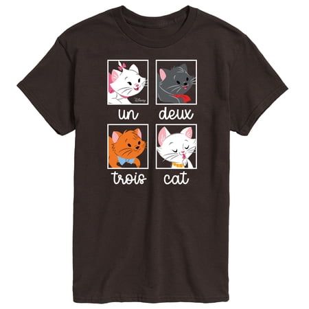 Disney Classics - Cats & Dogs - Un Deux Trois Cat - Men's Short Sleeve Graphic T-Shirt