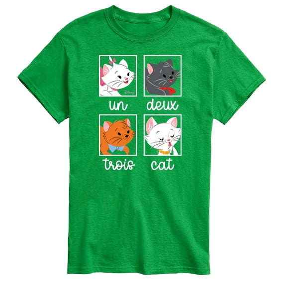 Disney Classics - Cats & Dogs - Un Deux Trois Cat - Men's Short Sleeve Graphic T-Shirt