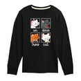 thumbnail image 1 of Disney Classics - Cats & Dogs - Un Deux Trois Cat - Toddler And Youth Long Sleeve Graphic T-Shirt, 1 of 5