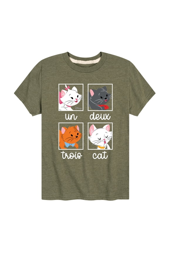Classics - Cats & Dogs - Un Deux Trois Cat - Toddler And Youth Short Sleeve Graphic T-Shirt
