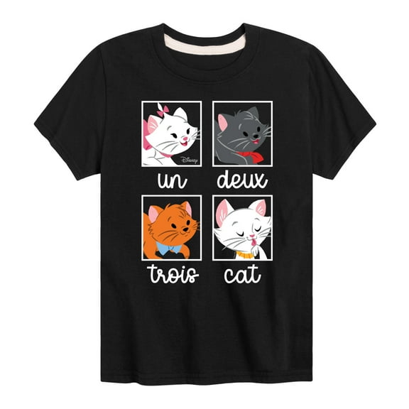 Disney Classics - Cats & Dogs - Un Deux Trois Cat - Toddler And Youth Short Sleeve Graphic T-Shirt