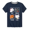thumbnail image 1 of Disney Classics - Cats & Dogs - Un Deux Trois Cat - Toddler And Youth Short Sleeve Graphic T-Shirt, 1 of 5